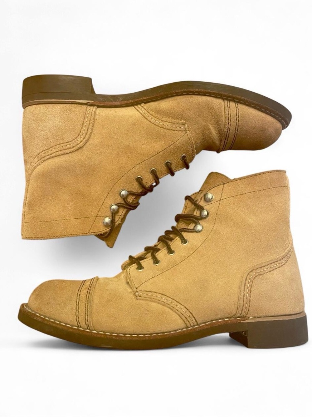Red Wing Iron Ranger 3368 Sand Mohave Suede Boots 9B excellent condition